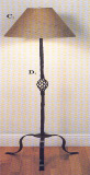 bird cage wrought iron floor lamp