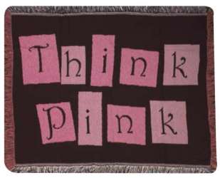 Think Pink throw