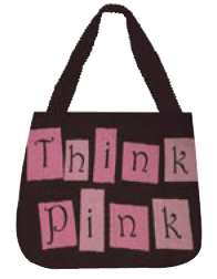 Think Pink mini tote bag