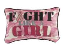 Fight like a girl pillow